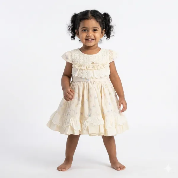 Yellow_Printed_Dress_with_pants_set