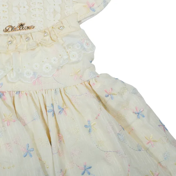 Yellow_Printed_Dress_with_pants_set