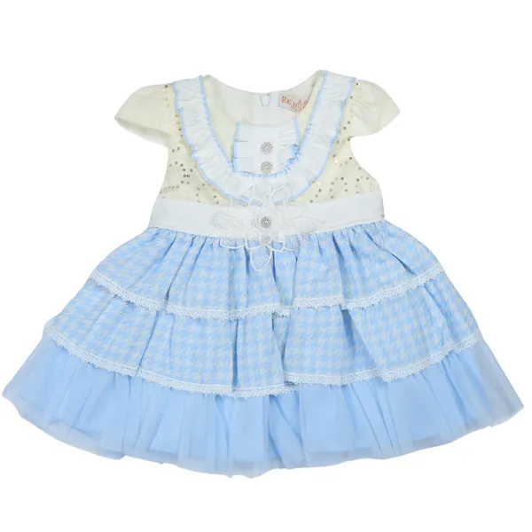 White_Blue_Dress_with_Pants_Set