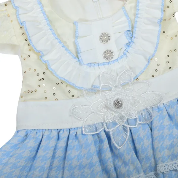 White_Blue_Dress_with_Pants_Set