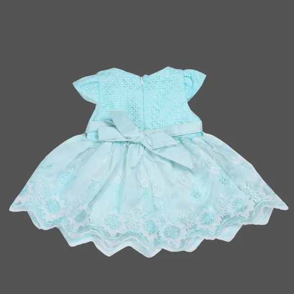 Blue_Printed_Dress_and_Pants_Set