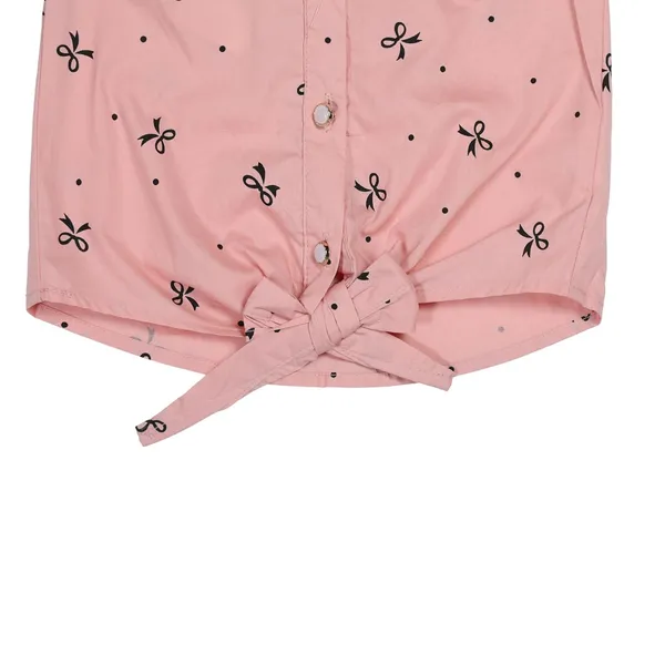 Peach_&_Pink_Tosilite_Pink_Bow_Print_Sleeveless_Shirt_And_Bell-Bottom_Trousers_Set,_2-Piece_Outfit