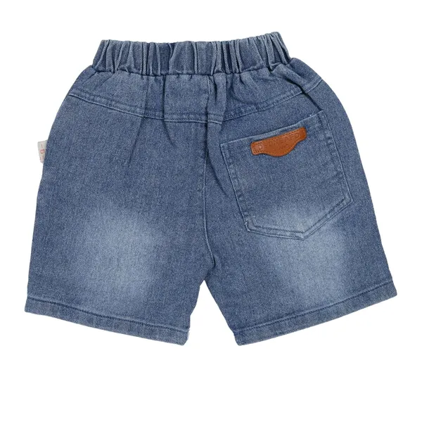 Blue_Tie-Dye_T-Shirt_And_Denim_Shorts_Set,_Blue,_Summer_Casual_Wear