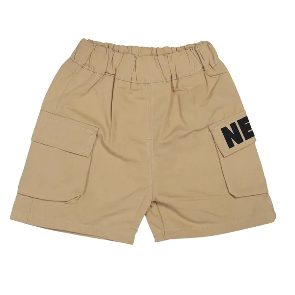Black_Two-Piece_Outfit_Set,_T-Shirt_With_Three_Print_And_Khaki_Cargo_Shorts
