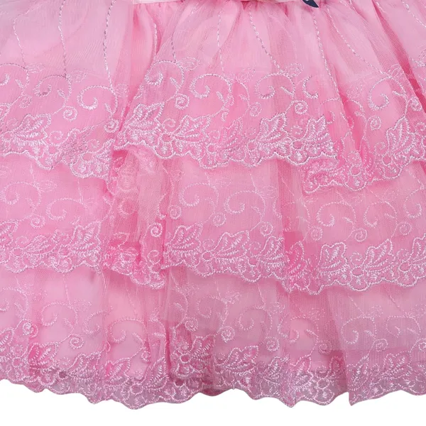 Pink_Party_Dress_With_Ruffled_Bodice,_Houndstooth_Skirt,_Lace_Trim_And_Tulle_Layer,_Set