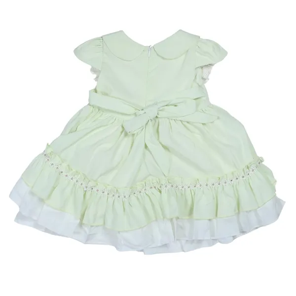 Green_Party_Dress_With_Ruffled_Bodice,_Houndstooth_Skirt,_Lace_Trim_And_Tulle_Layer,_Set