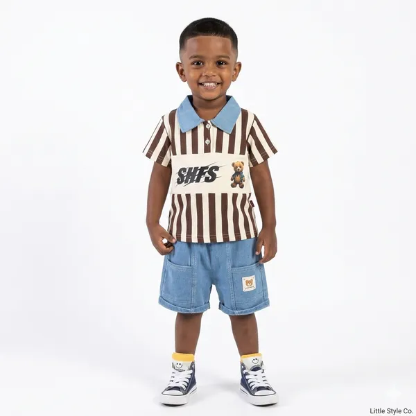 Printed_T-Shirt_And_Shorts_Set