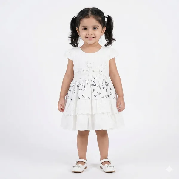 White_printed_Dress