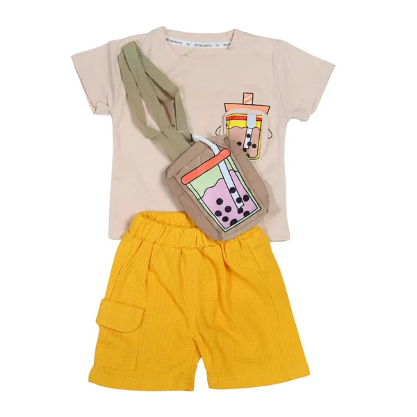 Kids_Cute_CoffeeT_Shirt_and_Shorts_with_Bag_Set_1-6_Years