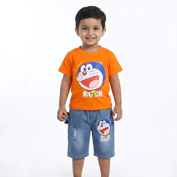 Doreamon_T_shirt_and_Shorts_Set