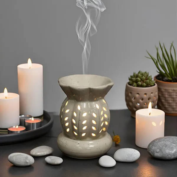 Electric_Aroma_Diffuser/Burner_&_Matki_Shape_Electric_Ceramic_Aroma_Oil_Diffuser_|_Electric_Diffuser_Burner_With_Oil_For_Room/Office/Home_Decor(Arm-Khbj)