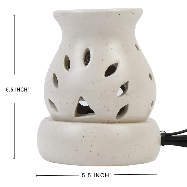Handicrafts_Electric_Aroma_Diffuser/Burner_&_Matki_Shape_Electric_Ceramic_Aroma_Oil_Diffuser_|_Electric_Diffuser_Burner_With_Oil_For_Room/Office/Home_Decor_(Arm-Lmp)