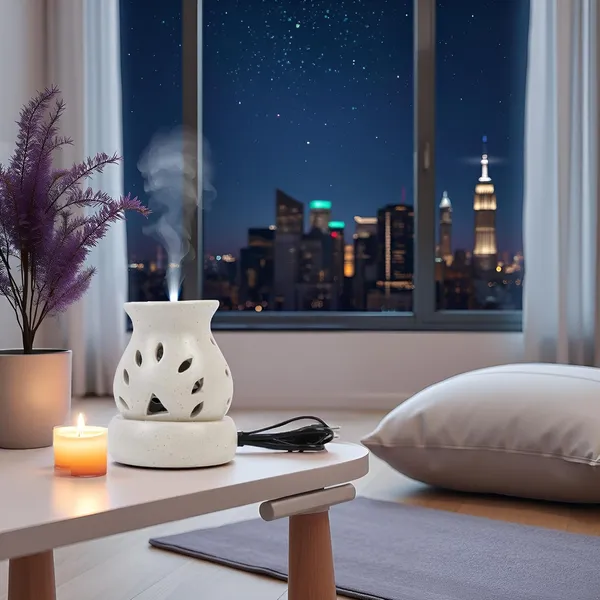 Handicrafts_Electric_Aroma_Diffuser/Burner_&_Matki_Shape_Electric_Ceramic_Aroma_Oil_Diffuser_|_Electric_Diffuser_Burner_With_Oil_For_Room/Office/Home_Decor_(Arm-Lmp)