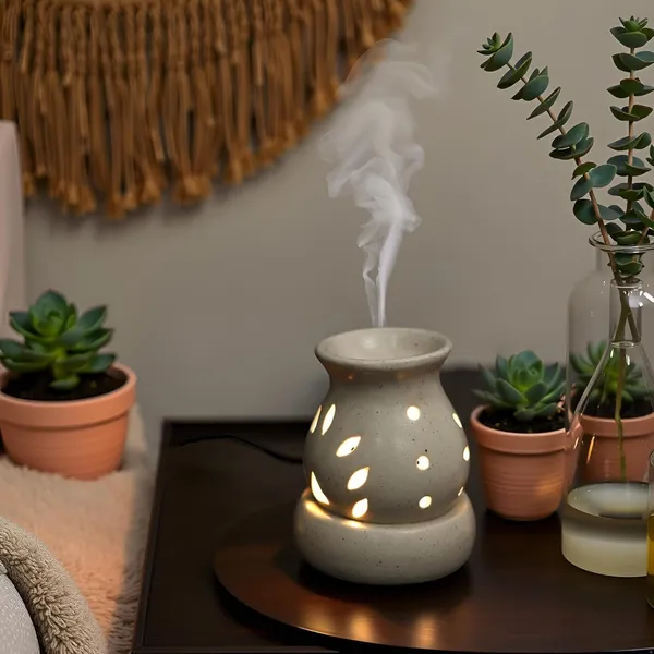 Handicrafts_Electric_Aroma_Diffuser/Burner_&_Matki_Shape_Electric_Ceramic_Aroma_Oil_Diffuser_|_Electric_Diffuser_Burner_With_Oil_For_Room/Office/Home_Decor_(Arm-Lmp)