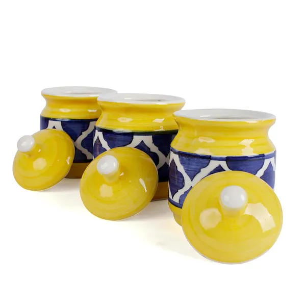 Ceramic_Jars_With_Lid_And_Holding_Tray_|_Multipurpose_Barni_For_Chutney,_Pickle,_Spice,_Jam,_Tea,_Sugar,_Coffe_&_Ketchup_|_Storage_Container_|_Dining_Table_Container_Set_(Pack_Of_3)