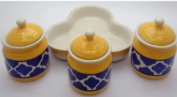 Ceramic_Jars_With_Lid_And_Holding_Tray_|_Multipurpose_Barni_For_Chutney,_Pickle,_Spice,_Jam,_Tea,_Sugar,_Coffe_&_Ketchup_|_Storage_Container_|_Dining_Table_Container_Set_(Pack_Of_3)