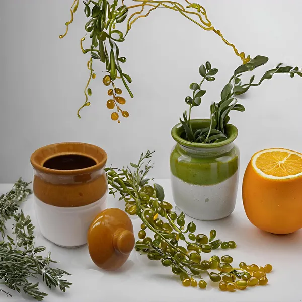 Ceramic_Jars_With_Lid_And_Multipurpose_Barni_For_Chutney|_Pickle|_Spice|_Storage_Container|_Dining_Table_Container_Set_(500_Ml),_Multicolor