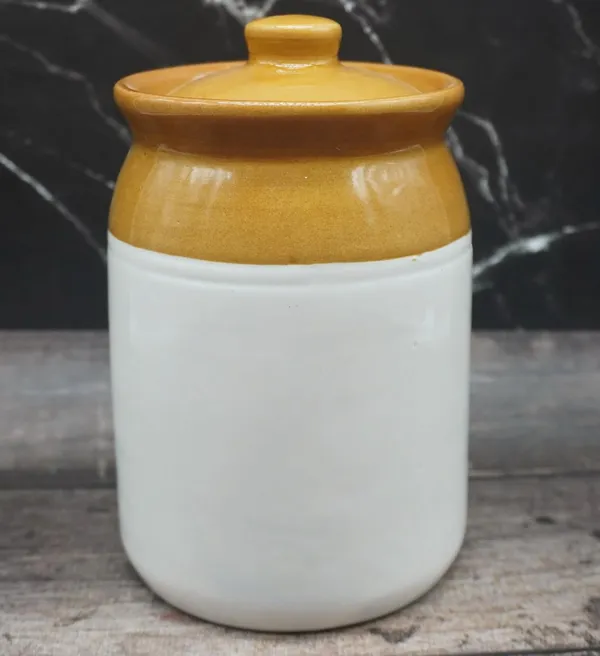 Ceramic_Pickle_Jars_With_Lid|Barni|Containers|Storage_Jar_For_Spice_Pickle_Chatni_Achar|Hand_Painted_Ceramic_Barni|Achar_Ki_Barni|Dining_Table_Container_(1000_Ml),Multicolor