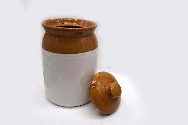 Ceramic_Pickle_Jars_With_Lid|Barni|Containers|Storage_Jar_For_Spice_Pickle_Chatni_Achar|Hand_Painted_Ceramic_Barni|Achar_Ki_Barni|Dining_Table_Container_(1000_Ml),Multicolor