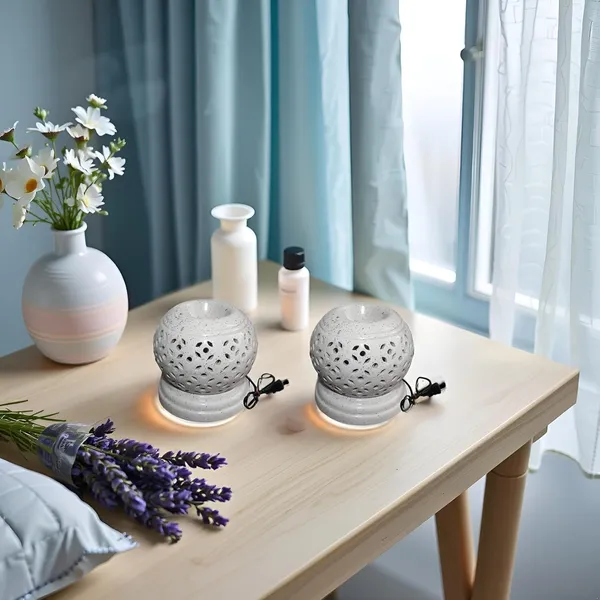 Handicrafts_Electric_Aroma_Diffuser/Burner_|_Matki_Shape_Electric_Ceramic_Aroma_Oil_Diffuser_|_Electric_Diffuser_With_Electric_Bulb_And_Sandalwood_Oil_For_Room/Office/Home_Decor(Arm-Mb2)