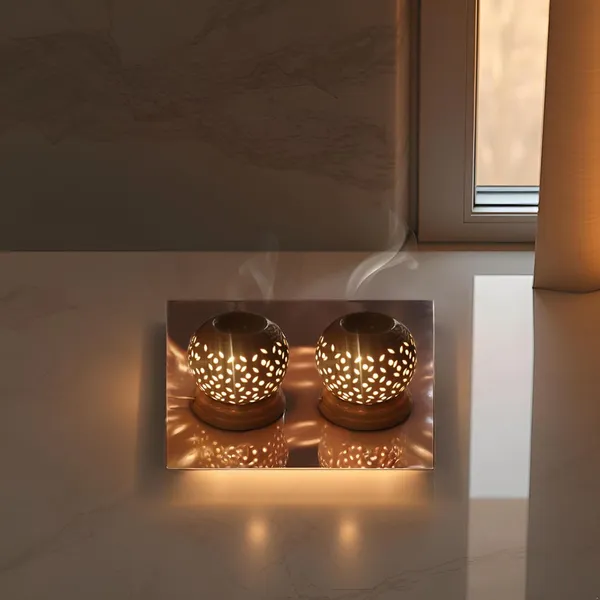 Handicrafts_Electric_Aroma_Diffuser/Burner_|_Matki_Shape_Electric_Ceramic_Aroma_Oil_Diffuser_|_Electric_Diffuser_With_Electric_Bulb_And_Sandalwood_Oil_For_Room/Office/Home_Decor(Arm-Mb2)