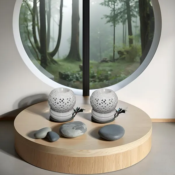 Handicrafts_Electric_Aroma_Diffuser/Burner_|_Matki_Shape_Electric_Ceramic_Aroma_Oil_Diffuser_|_Electric_Diffuser_With_Electric_Bulb_And_Sandalwood_Oil_For_Room/Office/Home_Decor(Arm-Mb2)