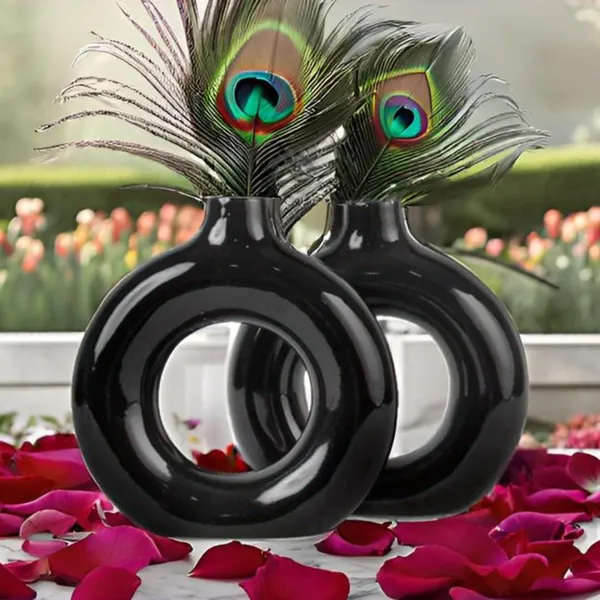 Kreative_Homes_Ceramic_Donut_Shape_Vases_With_Unique_Quality_For_Home_Decor,_Center_Table,_Flowers_Pot,_Bedroom_Side_Corners_|_Planter_|_Flower_Pot_|_Ring_Shape_Planter_(Pack_Of_2)