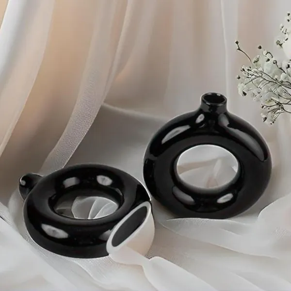Kreative_Homes_Ceramic_Donut_Shape_Vases_With_Unique_Quality_For_Home_Decor,_Center_Table,_Flowers_Pot,_Bedroom_Side_Corners_|_Planter_|_Flower_Pot_|_Ring_Shape_Planter_(Pack_Of_2)