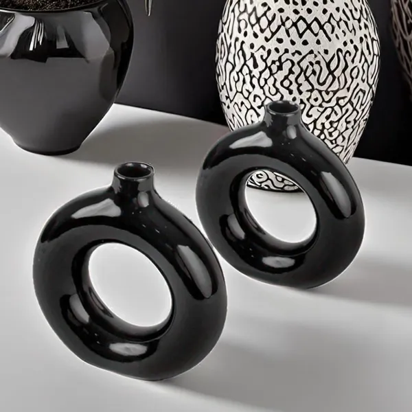 Kreative_Homes_Ceramic_Donut_Shape_Vases_With_Unique_Quality_For_Home_Decor,_Center_Table,_Flowers_Pot,_Bedroom_Side_Corners_|_Planter_|_Flower_Pot_|_Ring_Shape_Planter_(Pack_Of_2)
