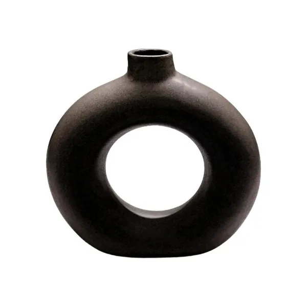 Ceramic_Decorative_Vases_For_Home_Decor,_Center_Table,_Flowers_Pot,_Bedroom_Side_Corners,_Living_Room_Decoration_And_Party_Centerpieces_|_Planter_|_Flower_Pot_|_Ring_Shape_Planter_(Black)