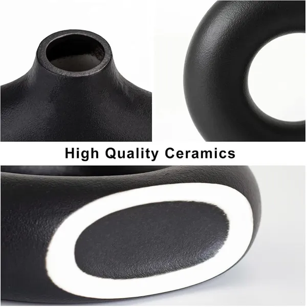 Ceramic_Decorative_Vases_For_Home_Decor,_Center_Table,_Flowers_Pot,_Bedroom_Side_Corners,_Living_Room_Decoration_And_Party_Centerpieces_|_Planter_|_Flower_Pot_|_Ring_Shape_Planter_(Black)