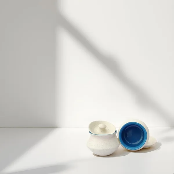 White_Matte_Ceramic_Serving_Pot_|_Dahi_Handi_|_Biryani_Handi_With_Lid_|_Elegant_Dining_Table_&_Kitchen_Pot_(Set_Of_2,_Random_Multi-Color_Interior)