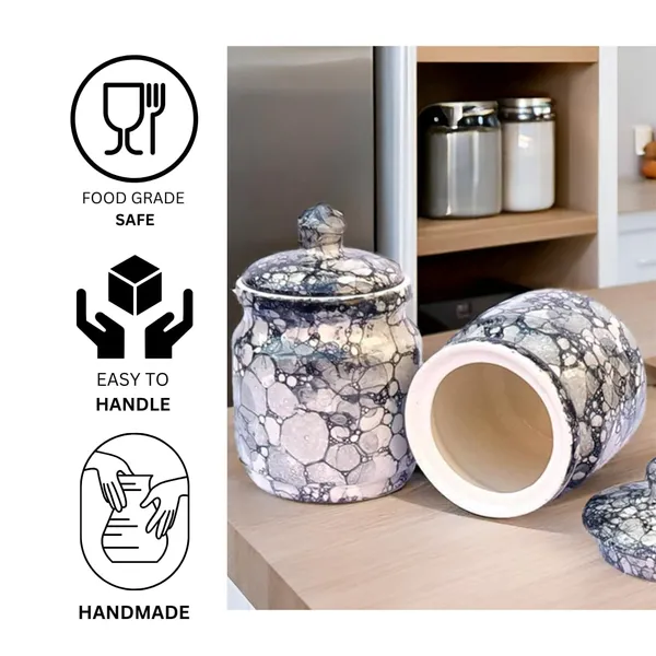 Ceramic_Jars_With_Lid_And_Holding_Tray_Multipurpose_Barni_For_Chutney,_Pickle_Jar_Storage_Container,_Dining_Table_Container_Set_Of_2(Grey)