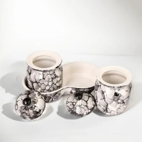 Ceramic_Jars_With_Lid_And_Holding_Tray_Multipurpose_Barni_For_Chutney,_Pickle_Jar_Storage_Container,_Dining_Table_Container_Set_Of_2(Grey)
