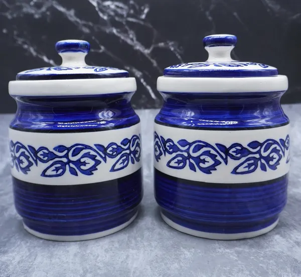 Ceramic_Jars_With_Lid_Multipurpose_Barni_For_Chutney,_Pickle_Jar_Storage_Container,_Dining_Table_Container_Set(Pack_Of_2,_1200_Grams)