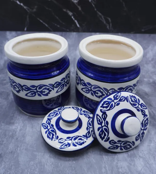 Ceramic_Jars_With_Lid_Multipurpose_Barni_For_Chutney,_Pickle_Jar_Storage_Container,_Dining_Table_Container_Set(Pack_Of_2,_1200_Grams)