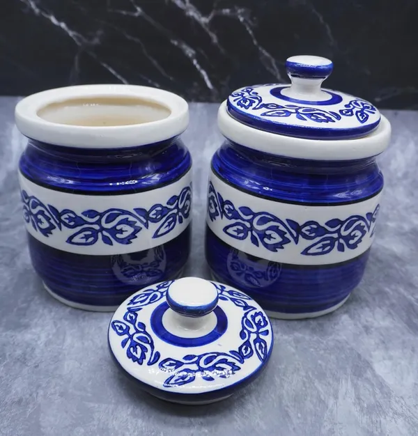 Ceramic_Jars_With_Lid_Multipurpose_Barni_For_Chutney,_Pickle_Jar_Storage_Container,_Dining_Table_Container_Set(Pack_Of_2,_1200_Grams)