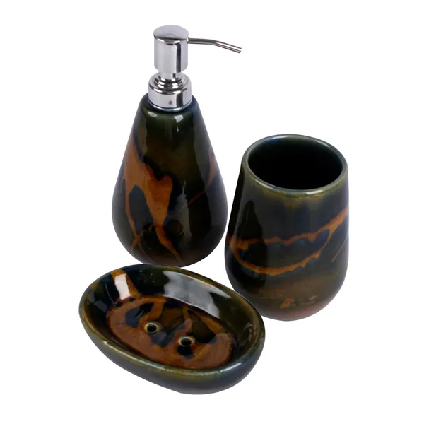 Ceramic_Bathroom_Accessories_Set_And_Organization_|_Creative_Design_Bathroom_Accessories_|_Hand_Soap_Dispenser_|_Soap_Dish_|_Tumblers_(Set_Of_1,_Green)_Bath-Green