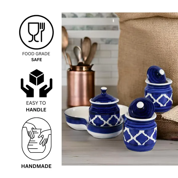 Ceramic_Jars_With_Lid_And_Holding_Tray_|_Multipurpose_Barni_For_Chutney,_Pickle,_Spice,_Jam,_Tea,_Sugar,_Ketchup_|_Storage_Container_|_Dining_Table_Container_Set_(Set_Of_3)