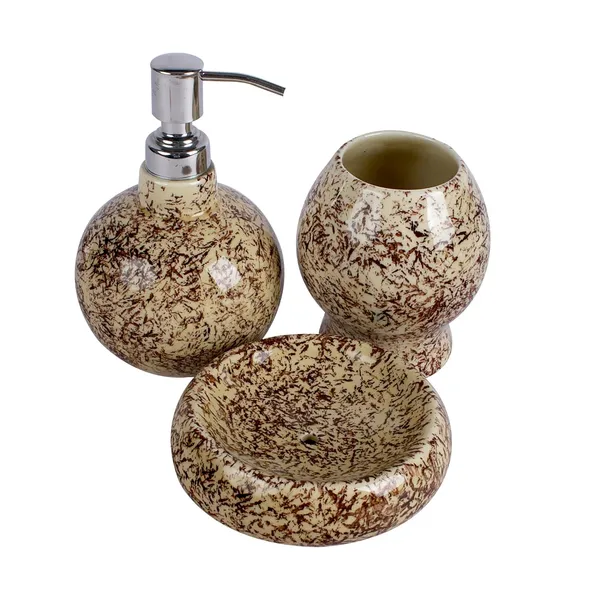 Ceramic_Bathroom_Accessory_Set_|_Brown_Modern_Polished_Soap_Dispenser,_Soap_Dish,_Tumbler