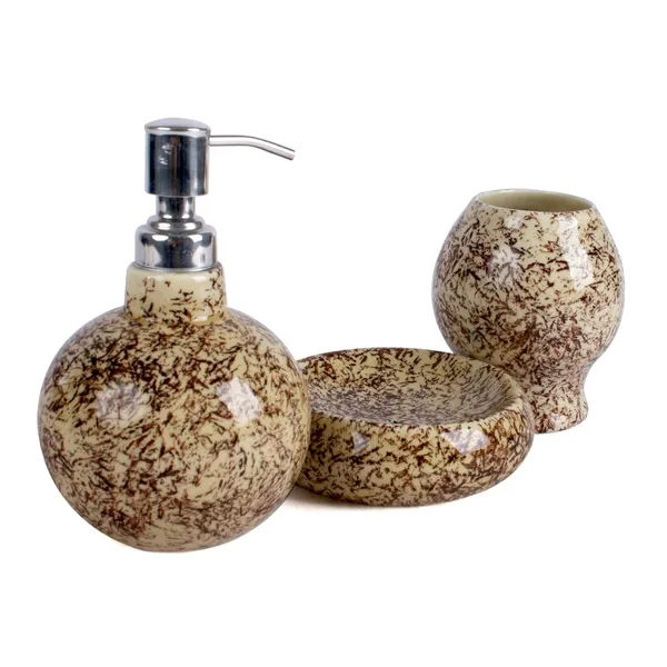 Ceramic_Bathroom_Accessory_Set_|_Brown_Modern_Polished_Soap_Dispenser,_Soap_Dish,_Tumbler