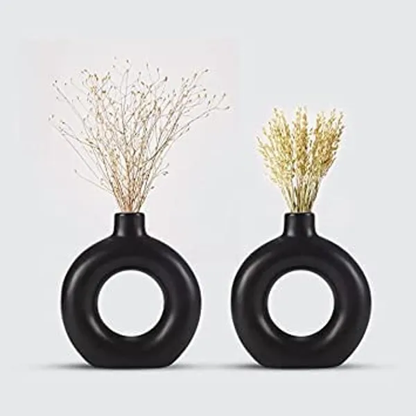 Beautiful_Ceramic_Vases_|_Planter_|_Flower_Pot_|_Ring_Shape_With_Unique_Quality_For_Home_Decor_Center_Table_Bedroom_Side_Corners_Decoration_(Pack_Of_2,_Black)