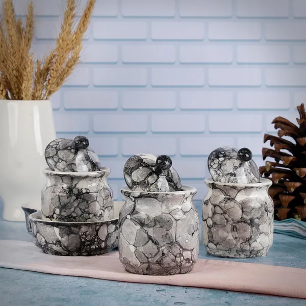 _Ceramic_Jars_With_Lid_And_Holding_Tray_|_Multipurpose_Barni_For_Chutney,_Pickle,_Spice,_&_Ketchup_|_Storage_Container_|_Dining_Table_Container_Set(Pack_Of_3,_Grey)