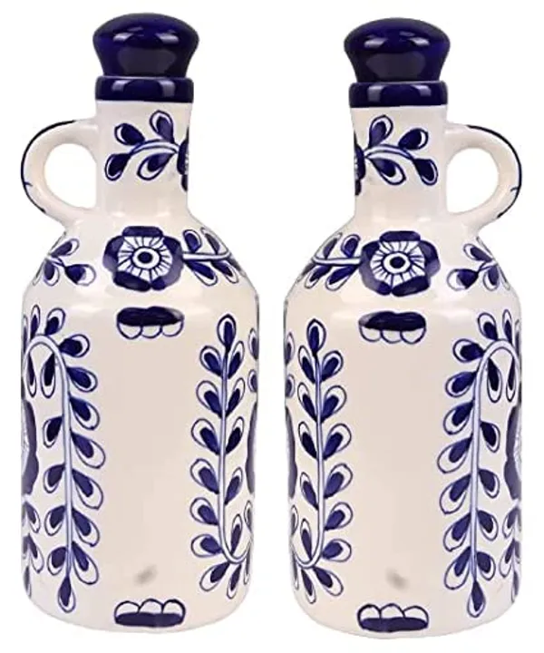 Ceramic_Blue_Floral_Ceramic_Oil_Dispenser,_1_Litres,_Ink_Blue_And_White_Flowy_Floral_Art_Oil_Dispenser_For_Kitchen,_Oil_Bottle,_Oil_Sprayer,_Vinegar_Bottle_(Pack_Of_2)
