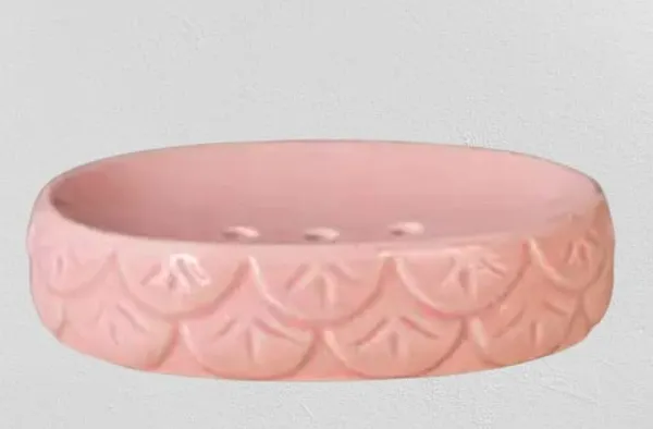Ceramic_Bathroom_Accessories_Set_And_Organization_|_Liquid_Soap_Dispenser_Soap_Dish_Toothbrush_Holder_And_Tumbler_|_Soap_Dish_(Set_Of_1,_Pink)_Bath-Pink