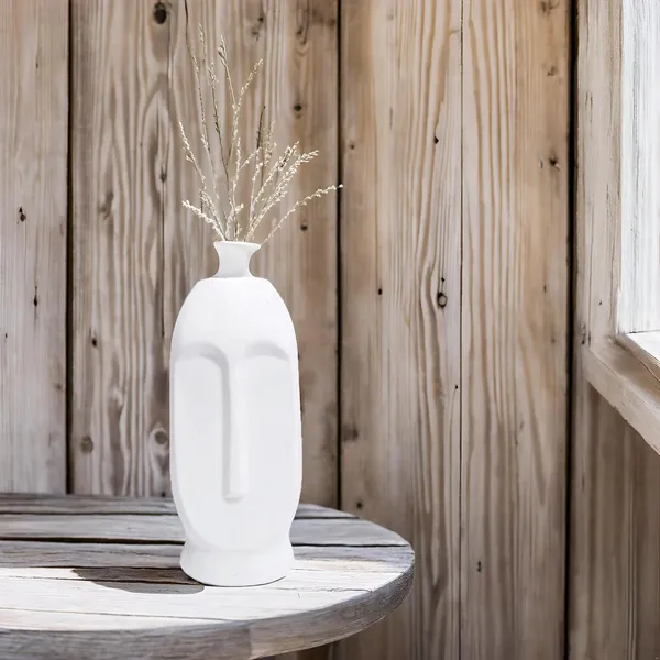 Handicrafts_Bottle_Shape_Ceramic_Vases__White_|_Minimalist_Flower_Pot_&_Planter_For_Home_D�cor_|_Decorative_Vase_For_Center_Table,_Bedroom_&_Side_Corners