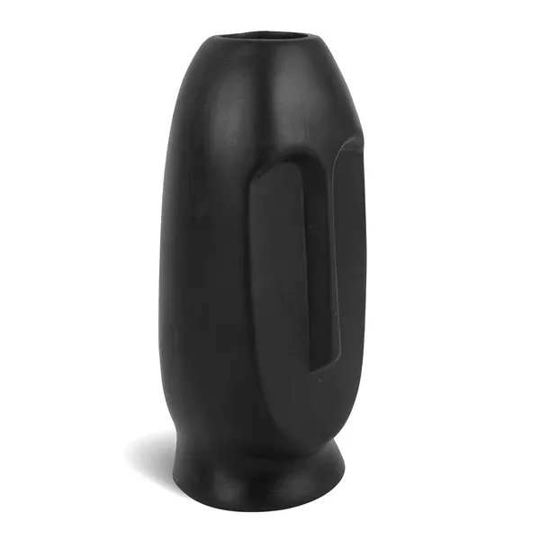 Handicrafts_Black_Bottle_Shape_Ceramic_Vase_|_Flower_Pot_&_Planter_For_Home_D�cor_|_Elegant_Table_&_Shelf_Decoration_For_Bedroom,_Living_Room_&_Corners