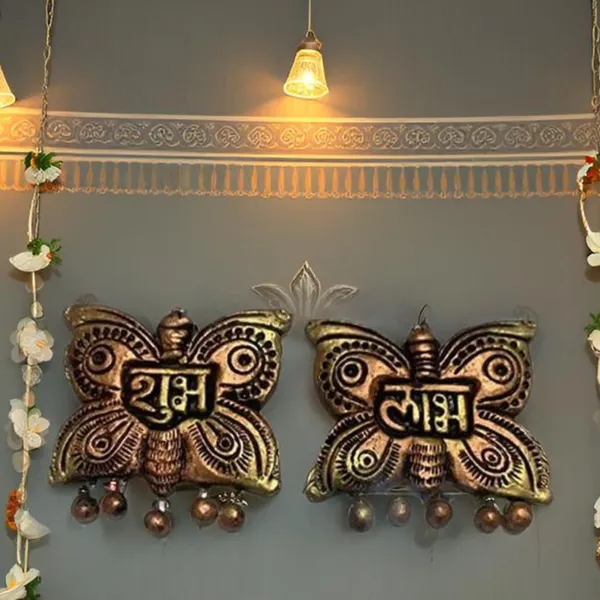 Handicrafts_Terracotta_Shubh_Labh_Hanging_Board_|_Butterfly_Shape_Clay_Shubh_Labh_Wall_Hanging_Plate_For_Diwali_Etc_Door_Decor_(Pack_Of_2)_Tcota-Sl-Bfly