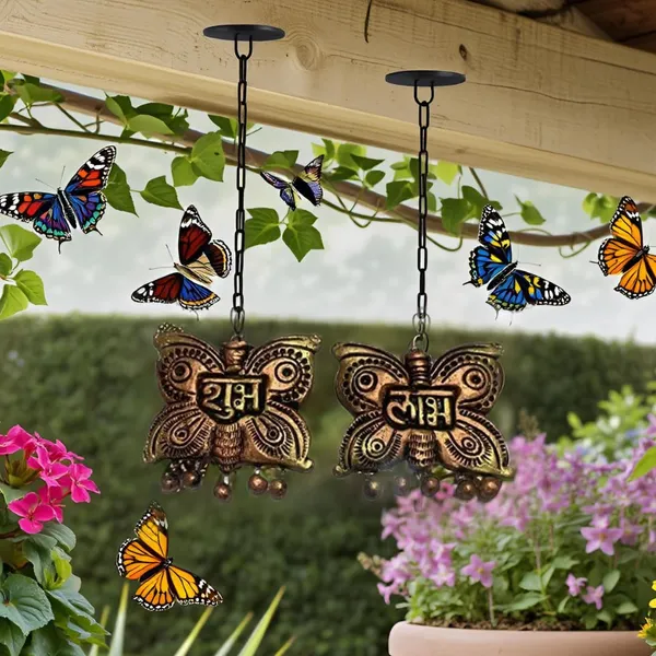Handicrafts_Terracotta_Shubh_Labh_Hanging_Board_|_Butterfly_Shape_Clay_Shubh_Labh_Wall_Hanging_Plate_For_Diwali_Etc_Door_Decor_(Pack_Of_2)_Tcota-Sl-Bfly