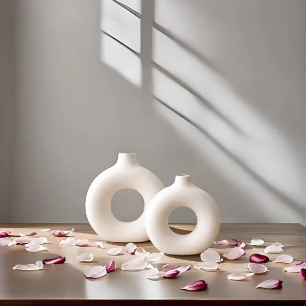 Donut_Shape_Ceramic_Flower_Vases_For_Home_Decoration_Living_Room_Corner_|_Minimalist_Design_Home_Decor_Item_Suitable_For_Artificial_Flowers._(White)